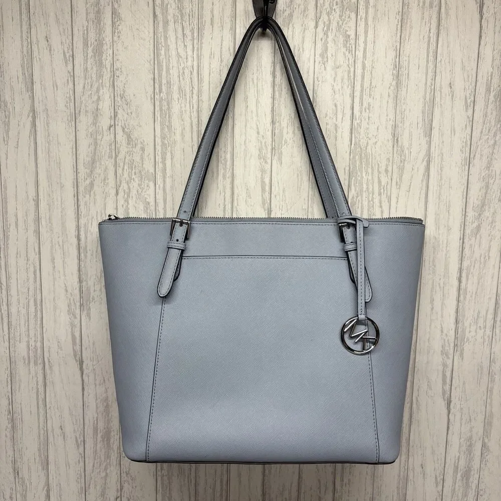 Michael Kors Blue Leather Travel Tote
